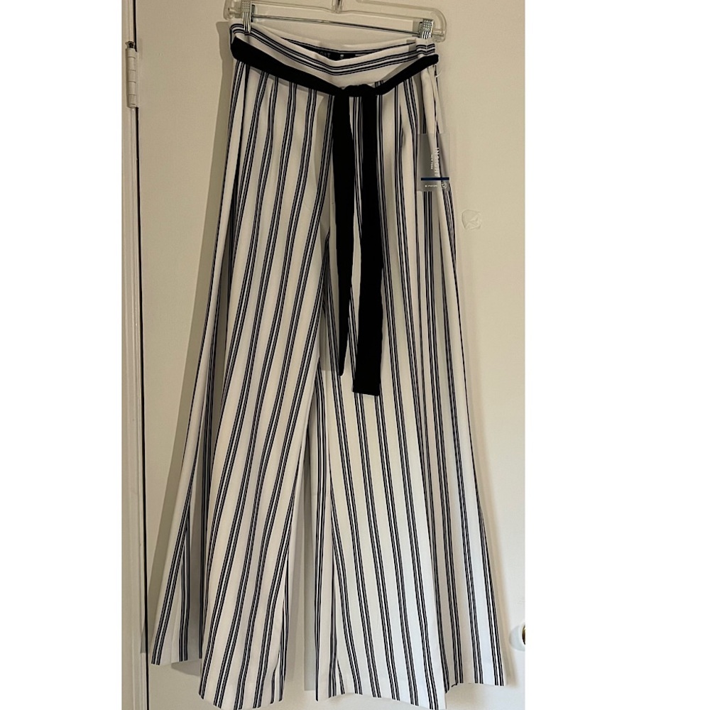 Insight Black & White Stripe Palazzo Pant